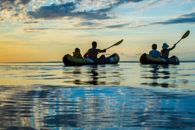 kid canoeing